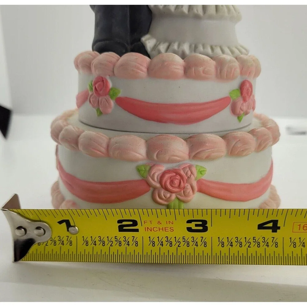 Vintage Wedding Musical Bears Cake‎ Couple 1989 The SF Music Company